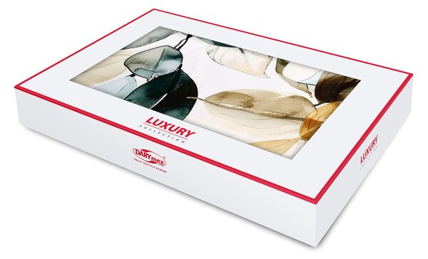 SATÉNOVÉ OBLIEČKY LUXURY SOPRON 200X220 CM, 2KS 70X80 CM LISTY