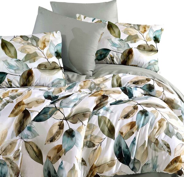 SATÉNOVÉ OBLIEČKY LUXURY SOPRON 200X220 CM, 2KS 70X80 CM LISTY