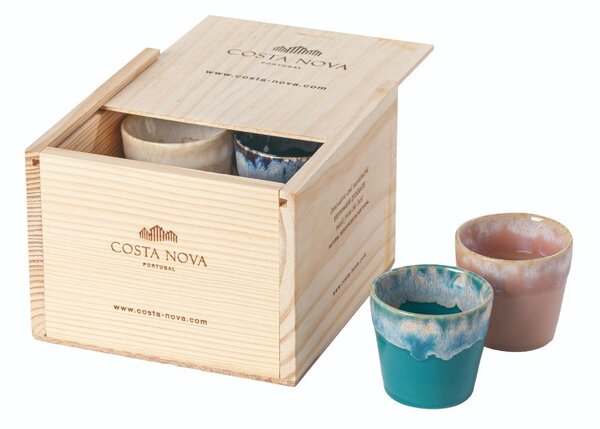 Kameninové šálky v súprave 8 ks na espresso 90 ml Grespresso – Costa Nova