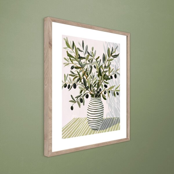 Tlačený obraz s rámom 40x50 cm Olive Bunch II – Styler
