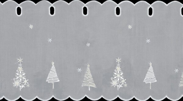 KRÁTKA ZÁCLONA NA PÚTKACH XMAS11 150X40 CM VZOROVANÁ