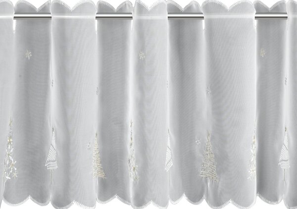 KRÁTKA ZÁCLONA NA PÚTKACH XMAS11 150X40 CM VZOROVANÁ
