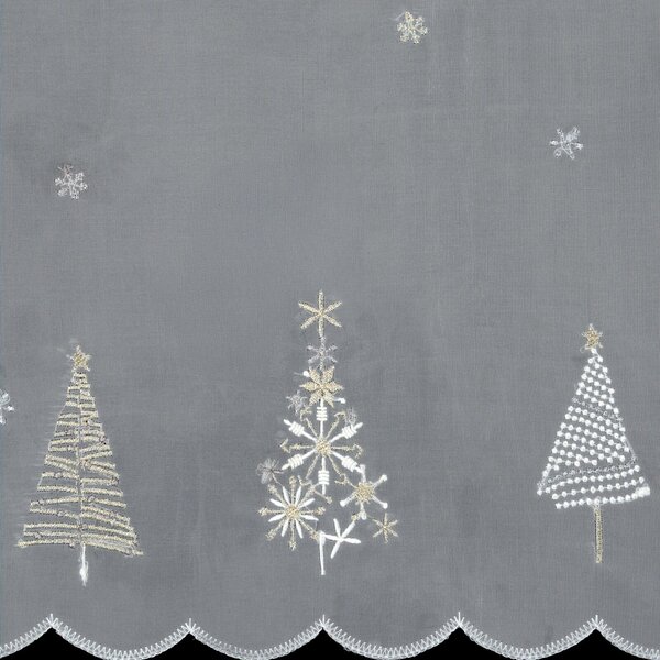 KRÁTKA ZÁCLONA NA PÚTKACH XMAS11 150X40 CM VZOROVANÁ
