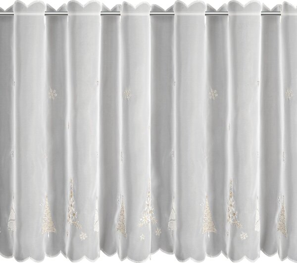 KRÁTKA ZÁCLONA NA PÚTKACH XMAS11 150X70 CM VZOROVANÁ