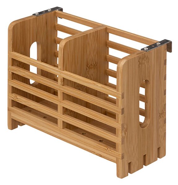 5Five® Dvojposchodový odkvapkávač BAMBOO, stojan na riad, 14 tanierov