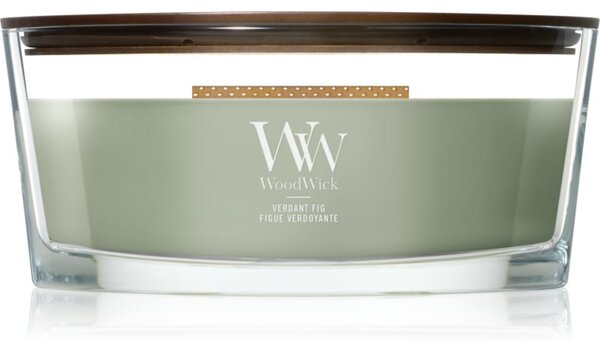 Woodwick Verdant Fig vonná sviečka s dreveným knotom 453.6 g