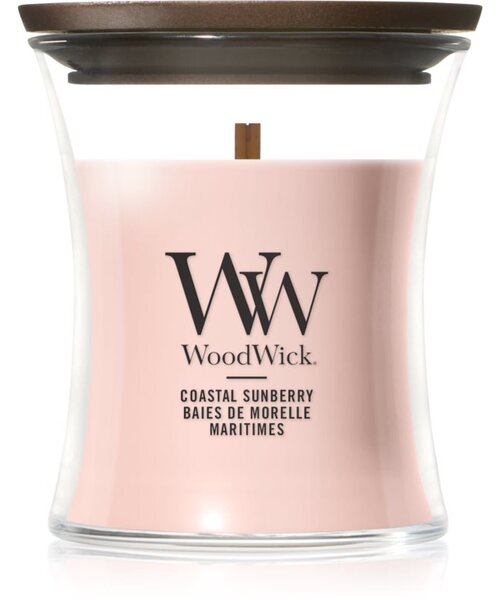 Woodwick Coastal Sunberry vonná sviečka s dreveným knotom 85 g