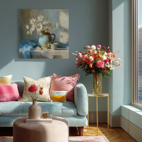 Tlačený obraz s rámom 70x70 cm Anemone – Styler