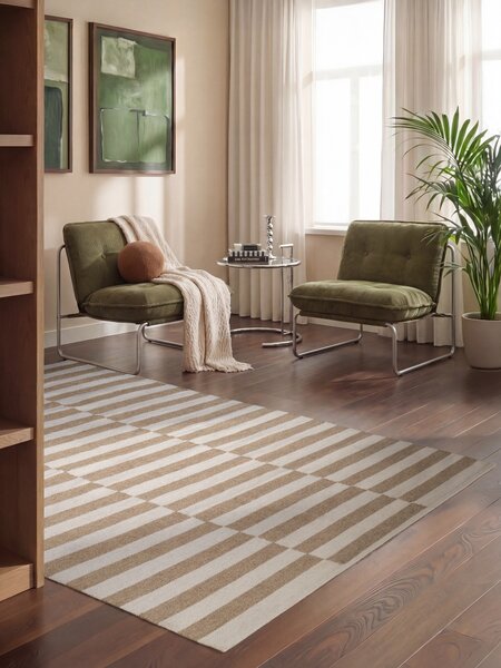Hanse Home, Kusový koberec Vika 106469 Beige White, 80x150, béžová, obývacia izba
