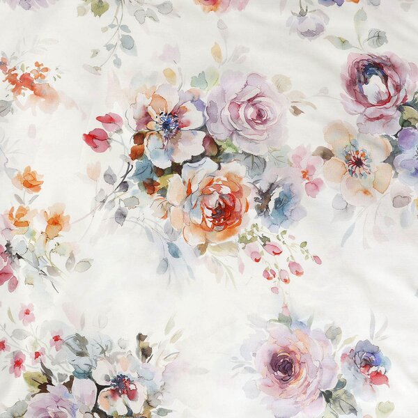 SATÉNOVÉ OBLIEČKY LUXURY FARYA 160X200 CM, 2KS 70X80 CM KVETY