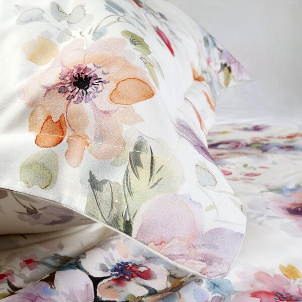 SATÉNOVÉ OBLIEČKY LUXURY FARYA 160X200 CM, 2KS 70X80 CM KVETY