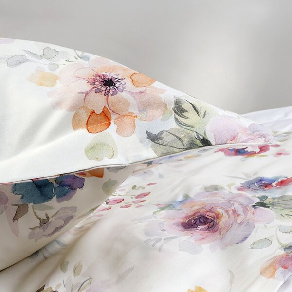 SATÉNOVÉ OBLIEČKY LUXURY FARYA 160X200 CM, 2KS 70X80 CM KVETY