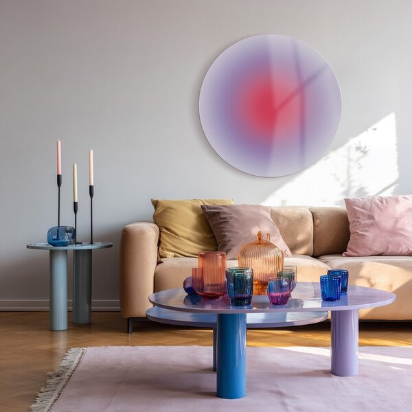 Tlačený sklenený obraz ø 70 cm Halo – Styler
