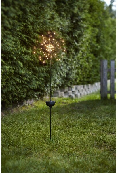 Vonkajšie solárne LED svietidlo s bielymi diódami Star Trading Firework, výška 100 cm