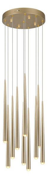 LED závesné svietidlo v zlatej farbe ø 30 cm Cala – Trio Select