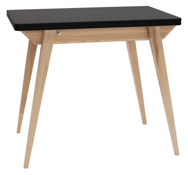 Rozkladací jedálenský stôl s čiernou doskou 65x90 cm Envelope - Ragaba