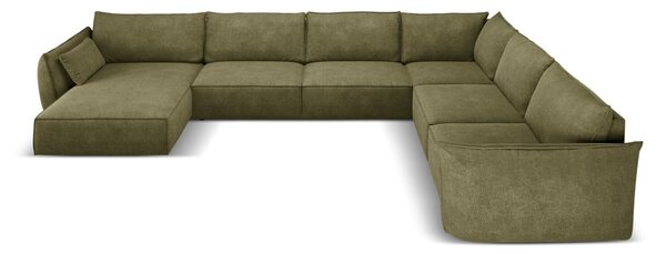 Zelená rohová pohovka (pravý roh) Vanda - Mazzini Sofas