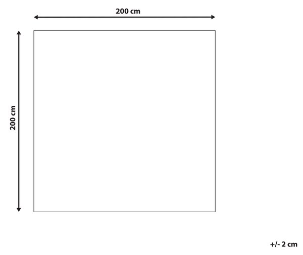 Koberec viacfarebný vlnený 200 x 200 cm s geometrickým orientálnym vzorom ručne všívaný