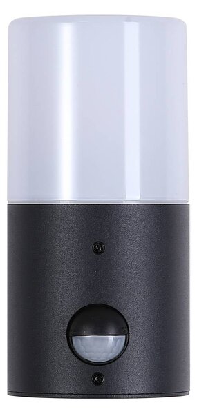 Searchlight Vonkajšie nástenné svietidlo Cannes, výška 17 cm, čierno-biela, 1-pl. žiarovka,, Čierna, Hliník, Moderný, Nástenné svietidlo