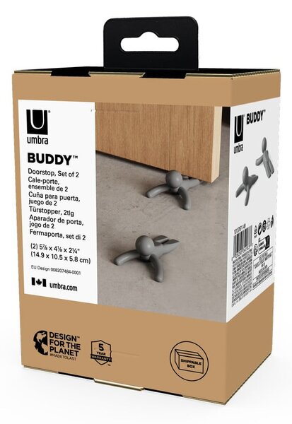 Zarážky do dverí v súprave 2 ks Buddy – Umbra