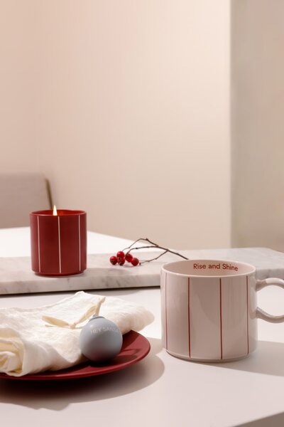 Porcelánový hrnček Jumbo Pyjamas Red 500 ml