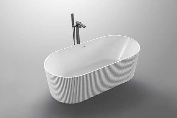 Aqualine Aqualine, TURIA voľne stojaca vaňa 170x80cm, biela, E2780