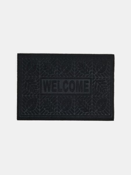 Sinsay - Vstupná rohožka s nápisom Welcome - čierna