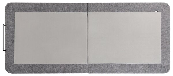 Elektricky nastaviteľný rošt postele sivý železo polyester 80 x 200 cm diaľkové ovládanie nastaviteľná výška nôh