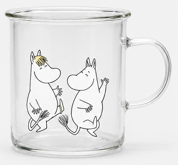 Sinsay - Sklenený hrnček s uchom The Moomins - viacfarebná