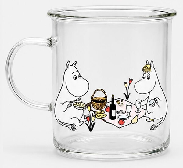 Sinsay - Sklenený hrnček s uchom The Moomins - viacfarebná