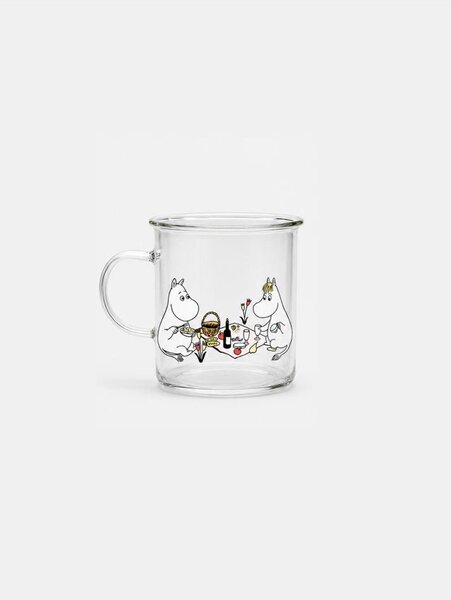 Sinsay - Sklenený hrnček s uchom The Moomins - viacfarebná