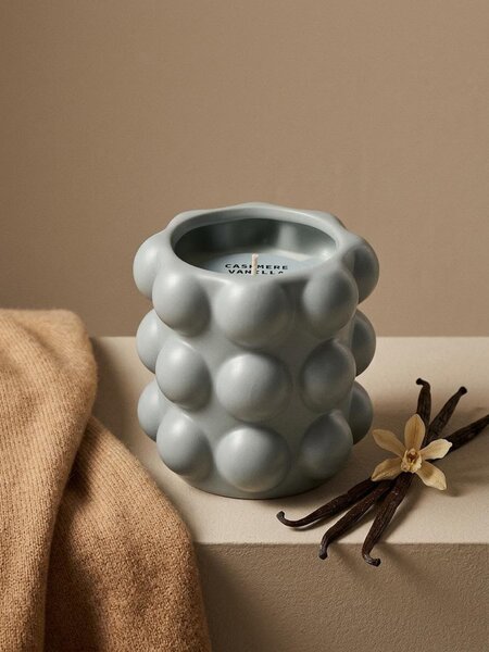 Sinsay - Voňavá sviečka Cashmere&Vanilla - bledotyrkysová