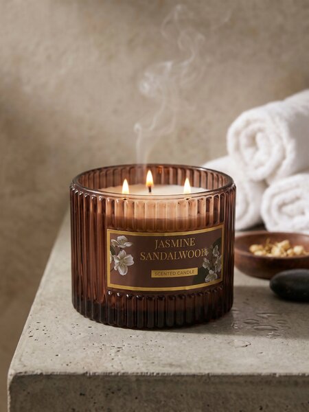 Sinsay - Vonná sviečka Jasmine Sandalwood - hnedá