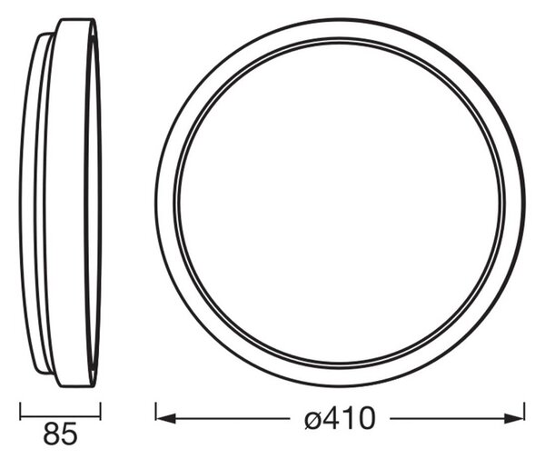 OSRAM Stropné LED svetlo ORBIS MARIANO, drevo/biela, Ø 41 cm, stmievateľné, Svetlé drevo, Obývacia izba / jedáleň, kov, Moderný, Závesné svietidlo