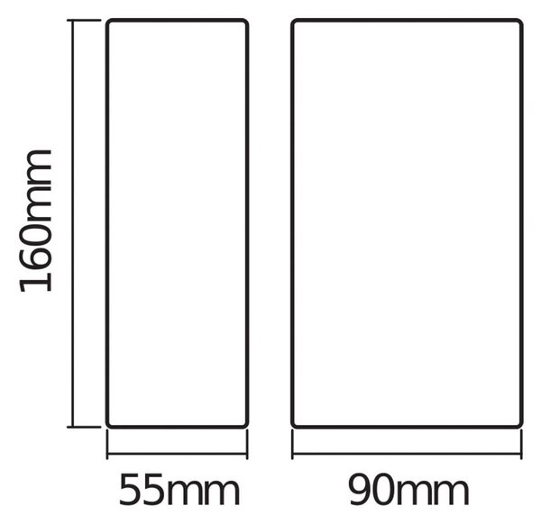 OSRAM Vonkajšie nástenné svietidlo ENDURA STYLE, farba hrdza, 16 cm, smer, Hnedá / hrdzavá, Hliník, Moderný, Nástenné svietidlo