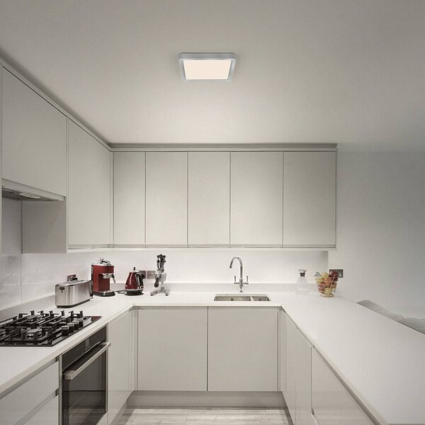 OSRAM Stropné LED svetlo ORBIS QUICKFIX 32 x cm, strieborné, clickdim, Chrómová / strieborná, Obývacia izba / jedáleň, kov, Moderný, Stropné svetlo