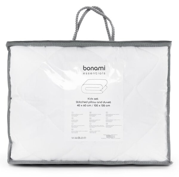 Celoročný detský set prikrývky a vankúša do detskej postieľky 100x135 cm Stitched – Essentials