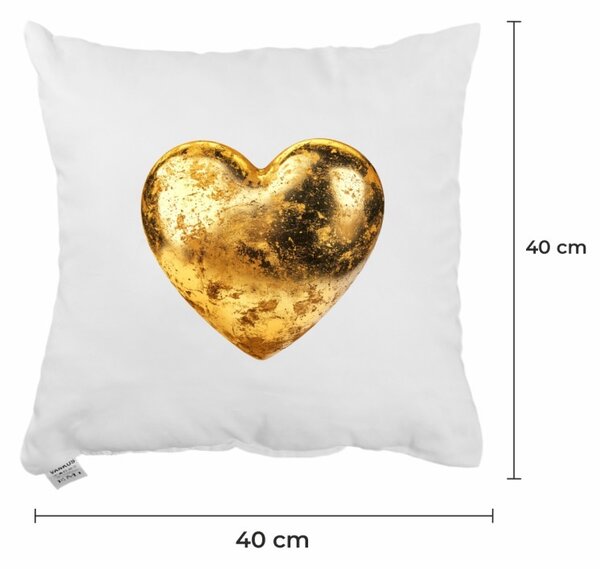 Dekoratívny vankúš Golden Heart 40x40 cm EMI