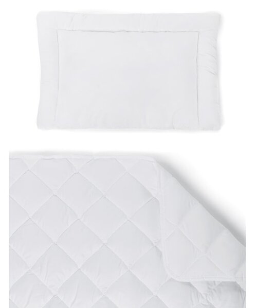 Celoročný detský set prikrývky a vankúša do detskej postieľky 100x135 cm Stitched – Essentials