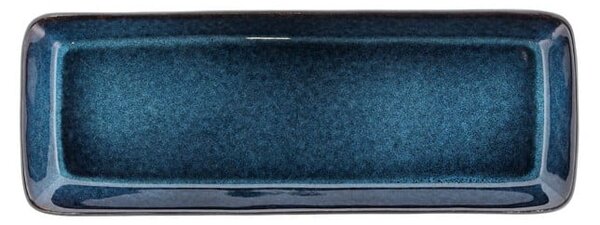 Servírovacia keramická tácka 14x38 cm Gastro Dark Blue/Black – Bitz