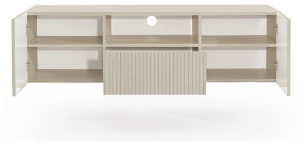 Závesná RTV skrinka Nicole so zásuvkou a nikou 150 cm - kasmír