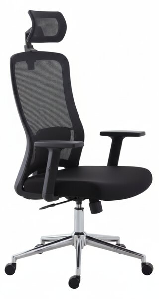 Kancelárska ergonomická stolička Neoseat ZENA — čierna, nosnosť 150 kg