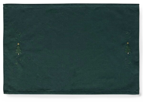 Vyšívané prestieranie Christmas Tree Green 49 × 32 cm