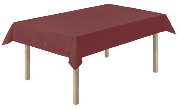 Vyšívaný obrus Christmas Fable Red 270 × 150 cm