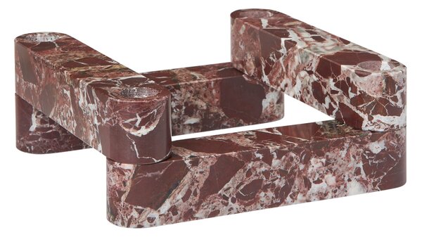 Modulárny svietnik Newel Rosso Levanto Marble