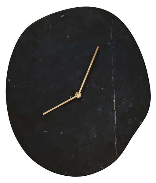 Nástenné hodiny Melt Black Marble
