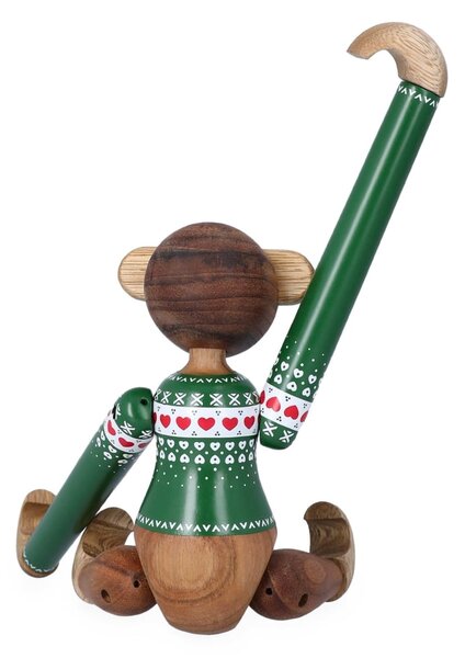Drevená opička Monkey Christmas Jumper 2025 Small