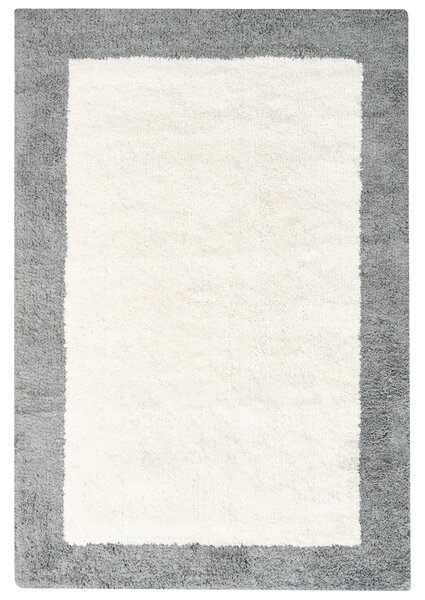Kúpeľňová predložka béžová a sivá bavlnená obdĺžnikový tvar 60 x 90 cm koberec do kúpeľne moderný dizajn