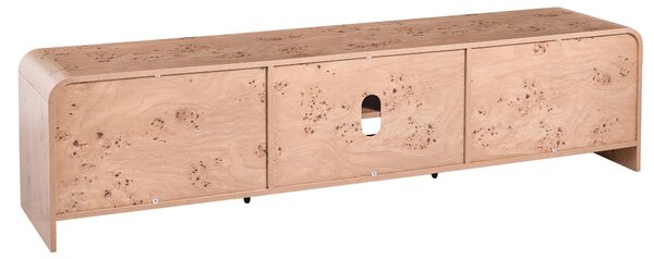 Nočný stolík hnedý efekt koreňovej kresby dreva MDF melamínová povrchová úprava mid-century modern štýl obývacia izba
