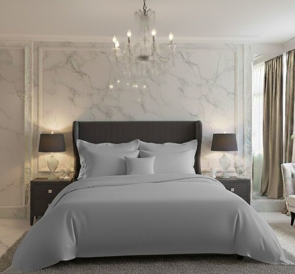 Kvalitex Saténové postel'né obliečky Luxury Collection svetlo sive